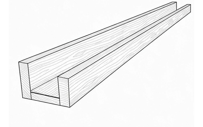 Gallery Ledge Shelf [4/4 · 4ft · 5-Pack]