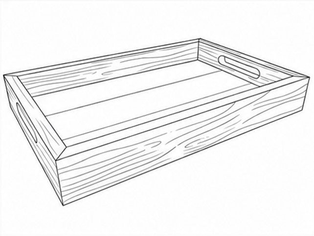 Serving Tray with Rails [4/4 · 2ft · 5-Pack]