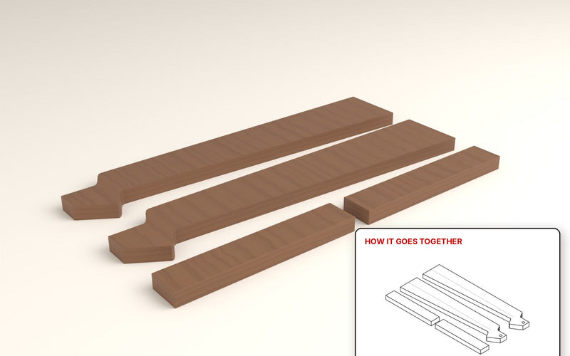Long Charcuterie Plank [8/4 · 4ft · 5-Pack]