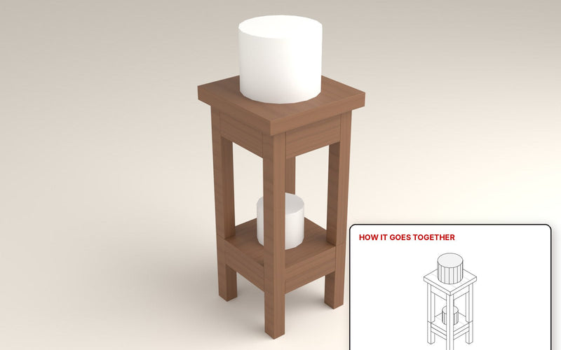 Tall Plant Stand [8/4 · 4ft · 5-Pack]