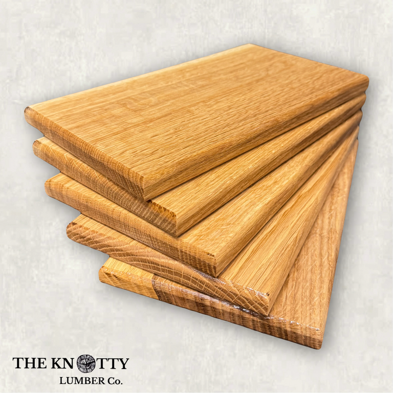 5 Pack - White Oak Cutting Board Blanks ¾" Thick