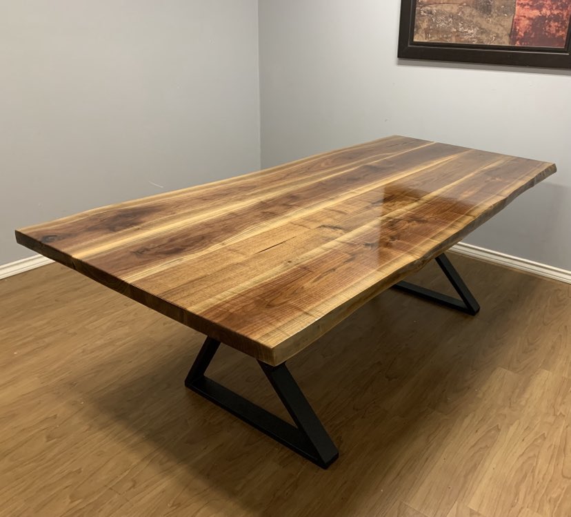 Live Edge Walnut Dining Table 108"x36"