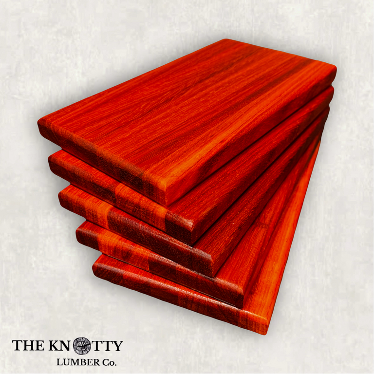 5 Pack - Padauk Cutting Board Blanks ¾" Thick