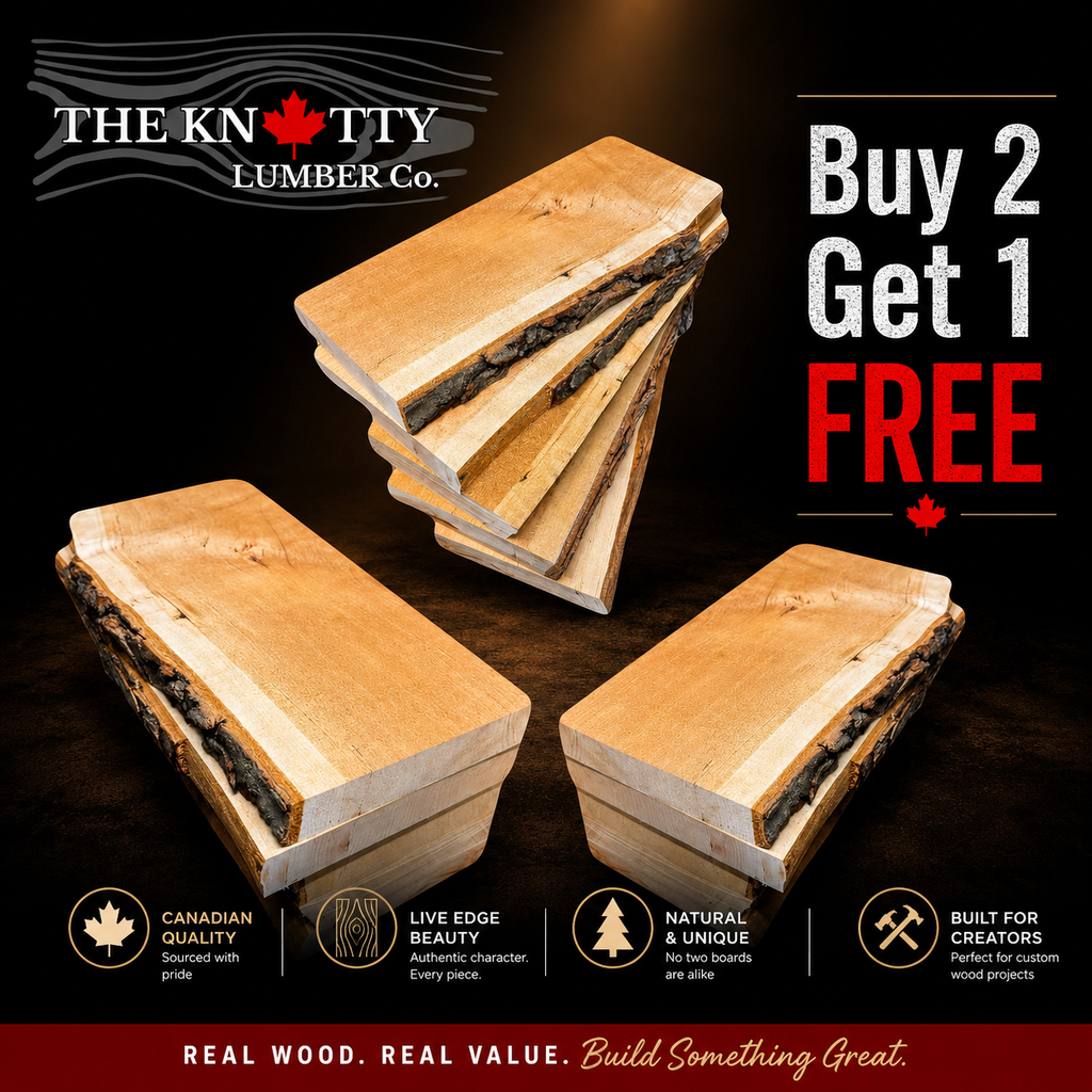 FLASH SALE - Live Edge Cherry Crafting 5 Packs - Buy 2 Get 1 Free