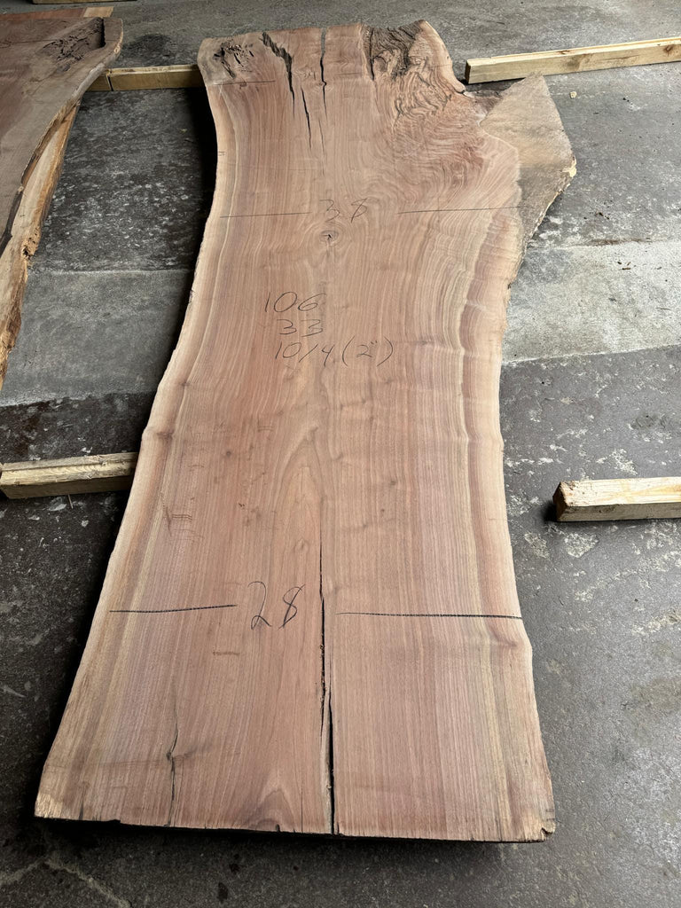 Black Walnut 106x33x10/4