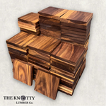 200 Pack of Black Walnut Coaster Blanks.