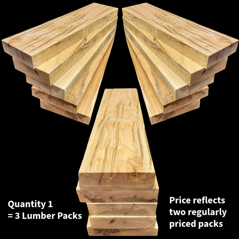 Boxing Day Special - Buy 2 Get 1 Free - Ambrosia Maple 8/4 - 5 Packs