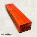A lumber pack of Bloodwood with rich red color and a smooth finish