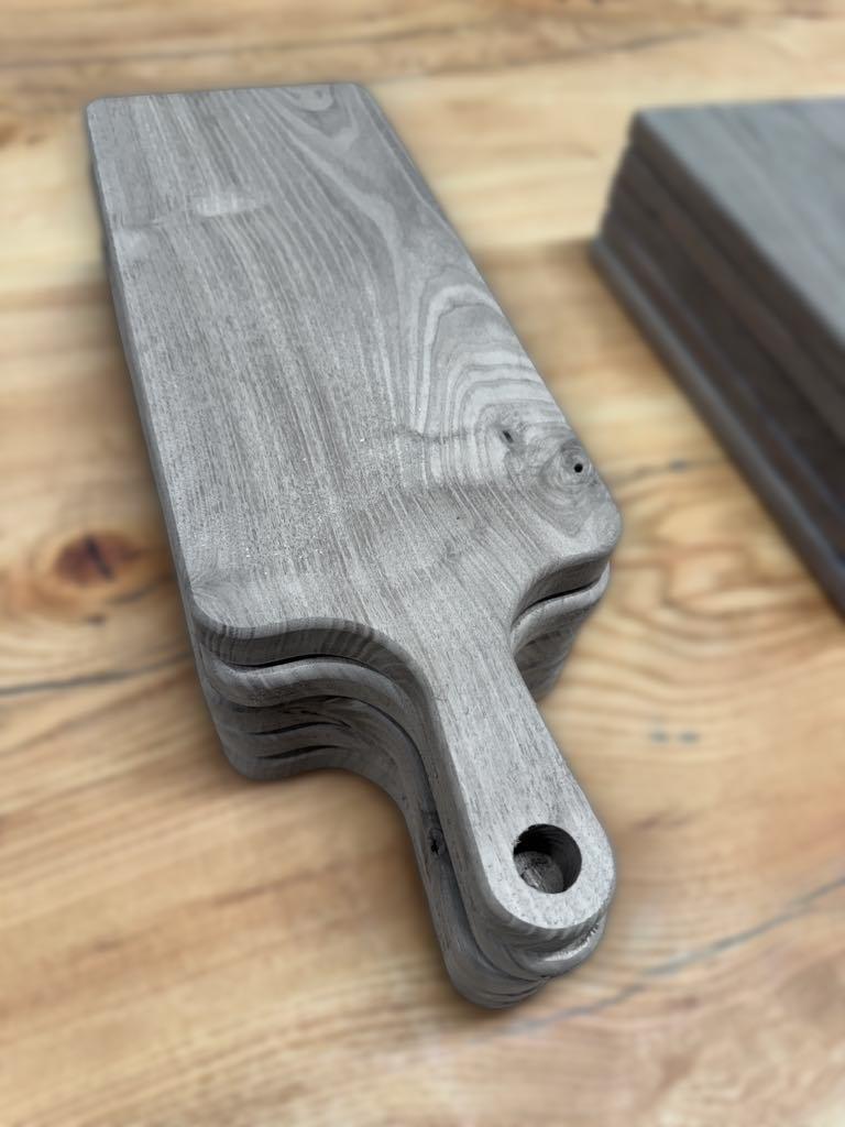 Black Walnut Cheese Board Blanks - 5 Pack