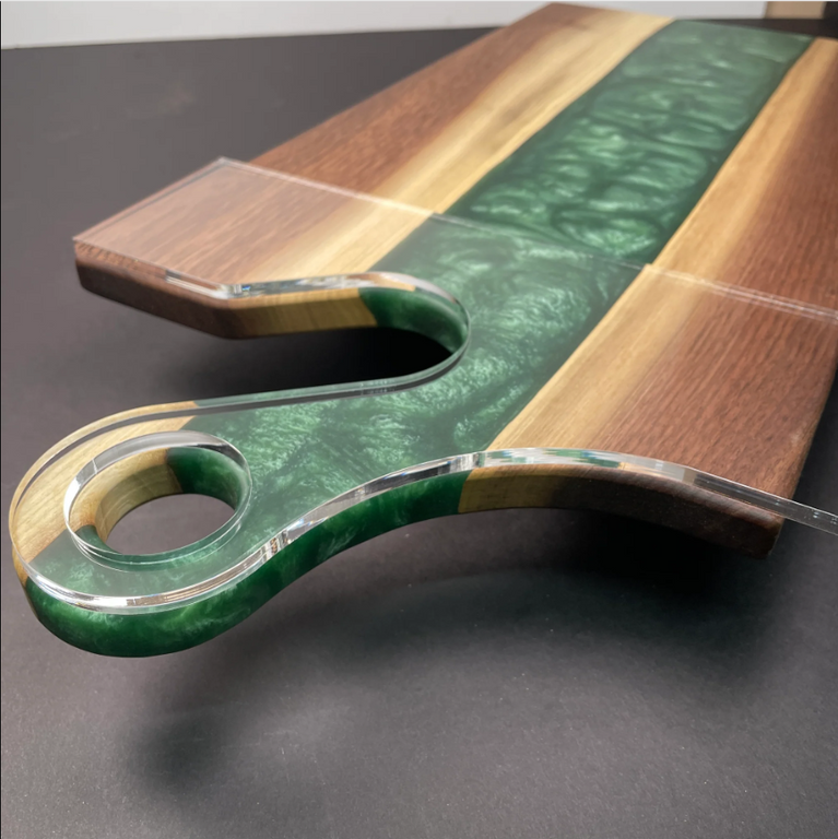 Small Round Charcuterie Board Handle Router Template