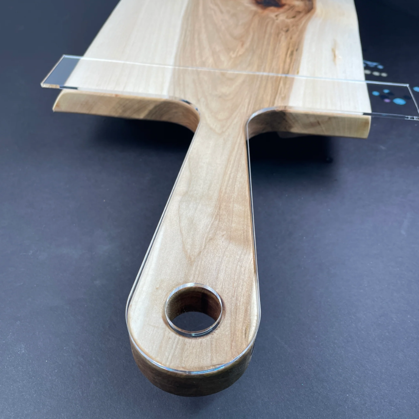 Pizza Charcuterie Board Handle Router Template