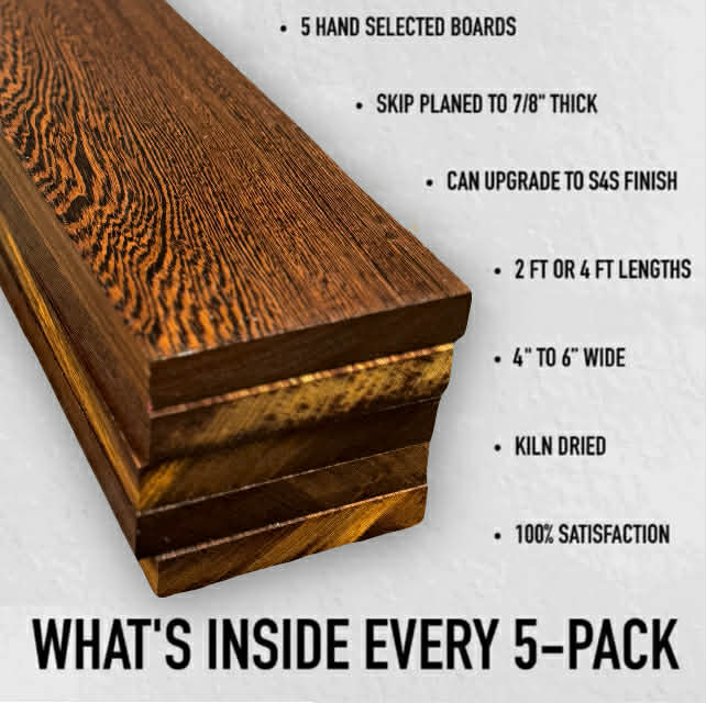 Wenge 4/4 - 5 Pack