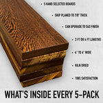 Wenge 4/4 - 5 Pack