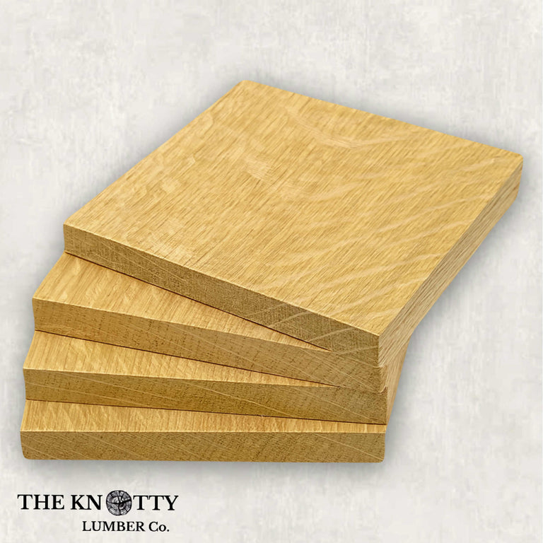 White Oak (qs) Coaster Blanks (Set of 4)