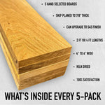 White Oak (fs) 4/4 - 5 Pack