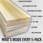 Poplar 4/4 - 5 Pack