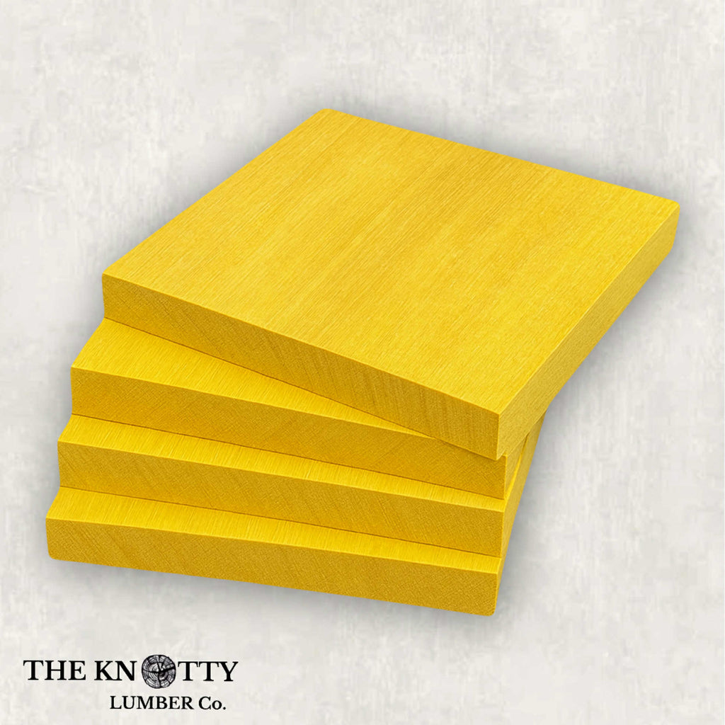 Yellowheart Coaster Blanks (Set of 4)