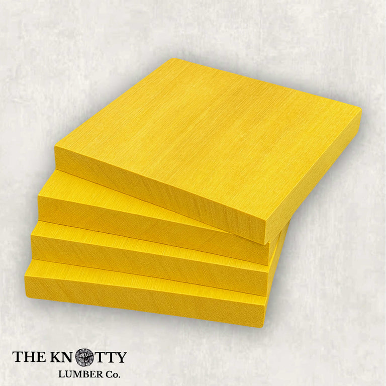 Yellowheart Coaster Blanks (Set of 4)