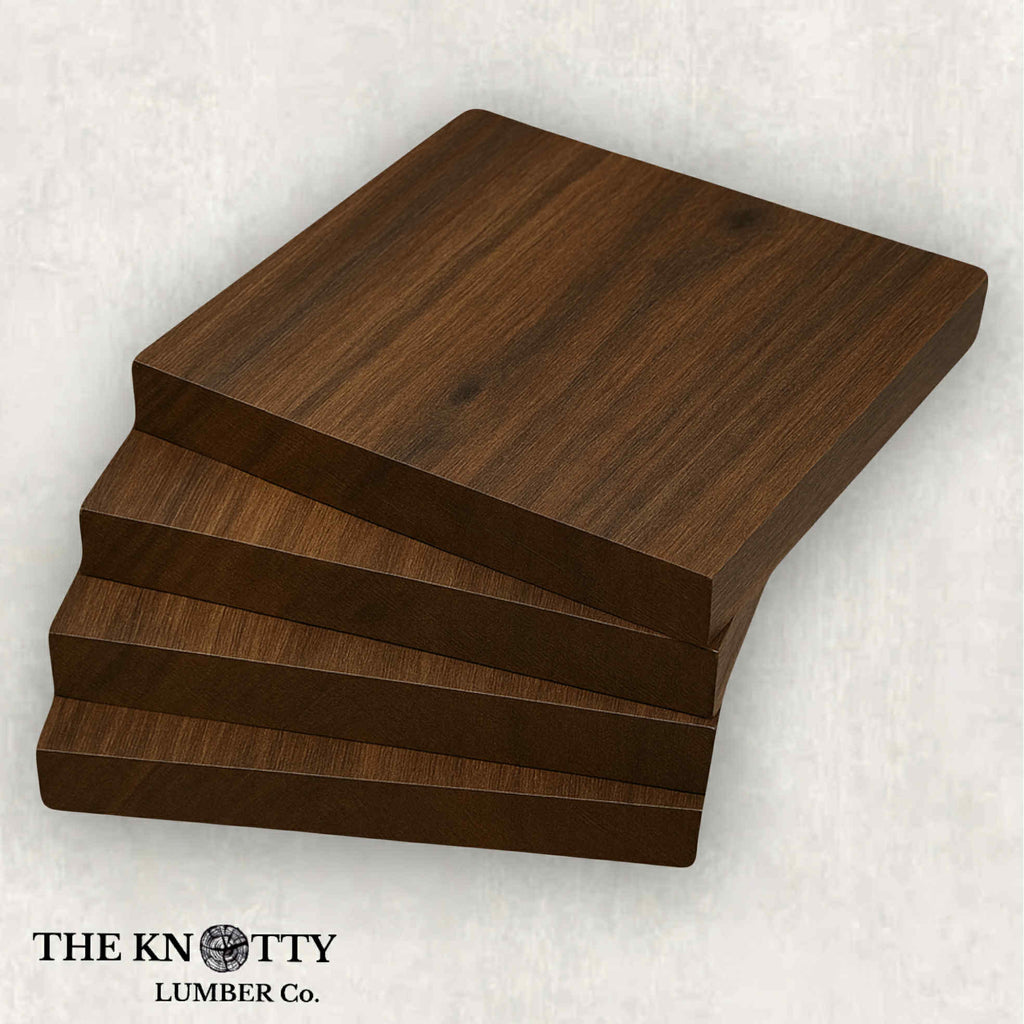 Nogal (Peruvian Walnut) Coaster Blanks (Set of 4)