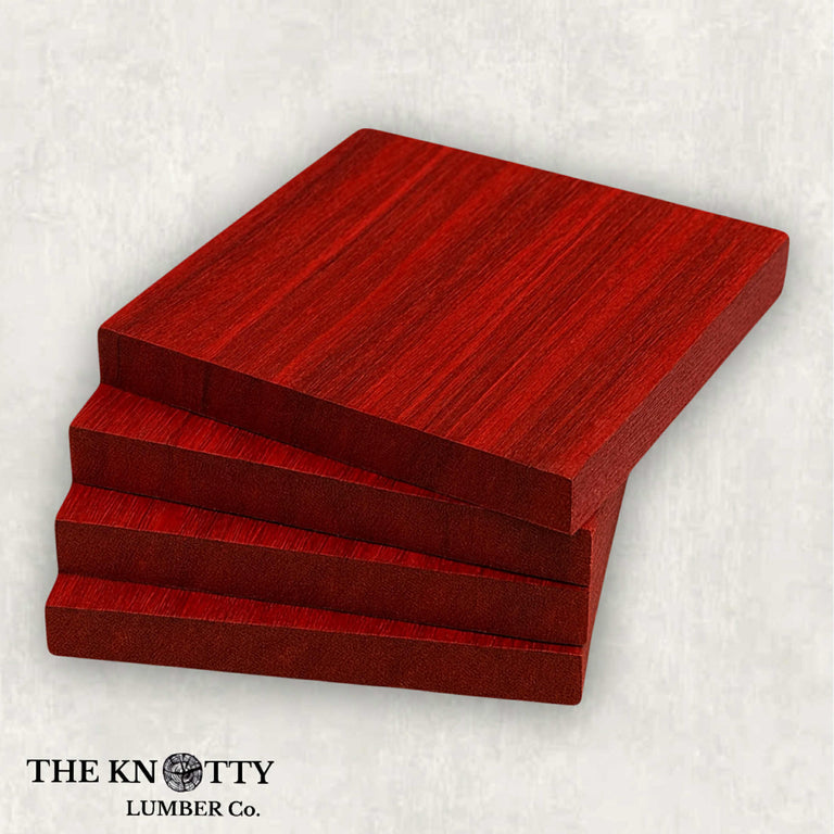Bloodwood Coaster Blanks (Set of 4)