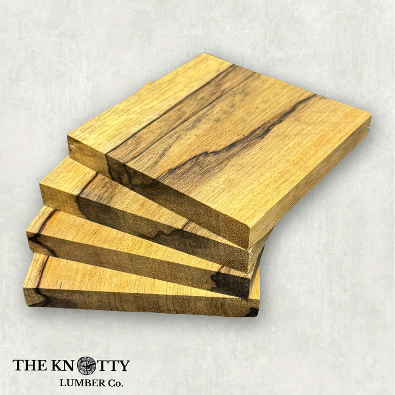 Black Limba Coaster Blanks (Set of 4)