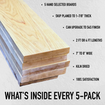 Hard Maple 8/4 - 5 Pack
