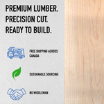 Hard Maple 8/4 - 5 Pack