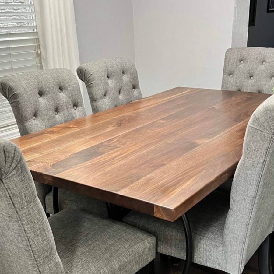 Black walnut dining table