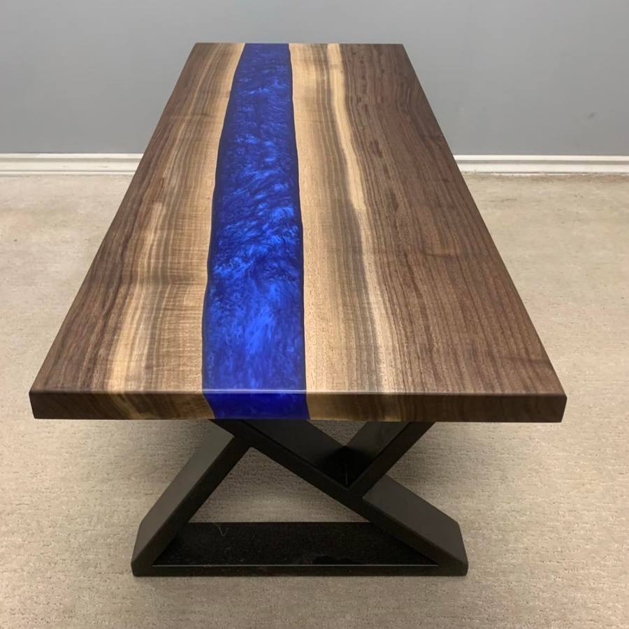Blue river dining table
