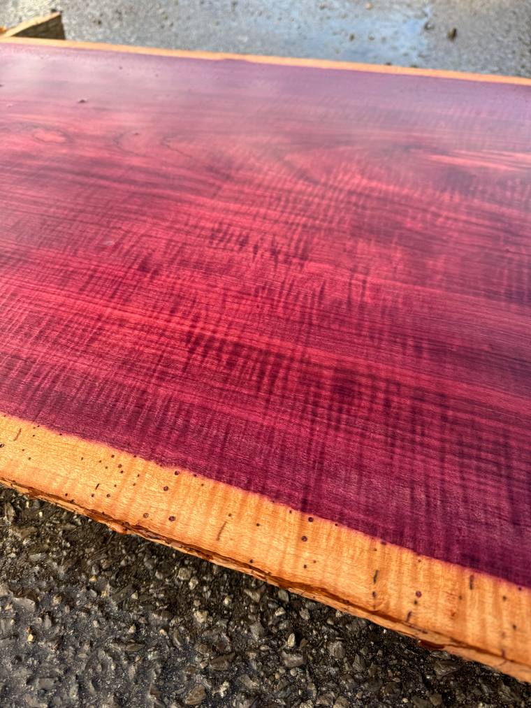 Purpleheart, freshly surfaced