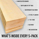 Soft Maple 4/4 - 5 Pack