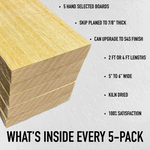 White Wenge (Lati) 4/4 - 5 Pack